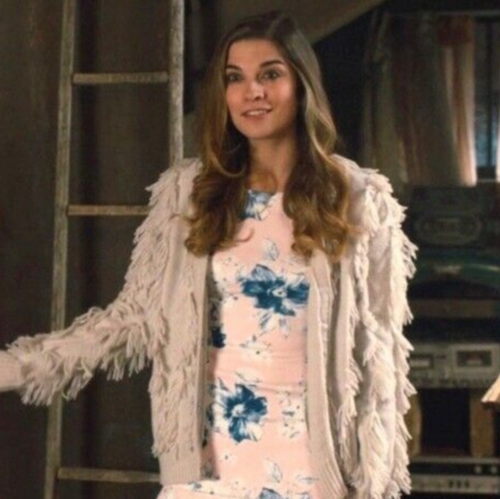 Zara pink and blue floral dress
